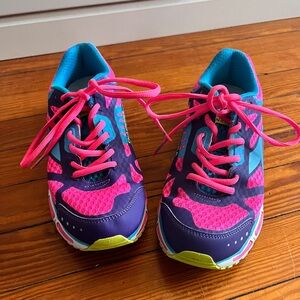 Diadora Vibrant Pink and Purple Sneakers